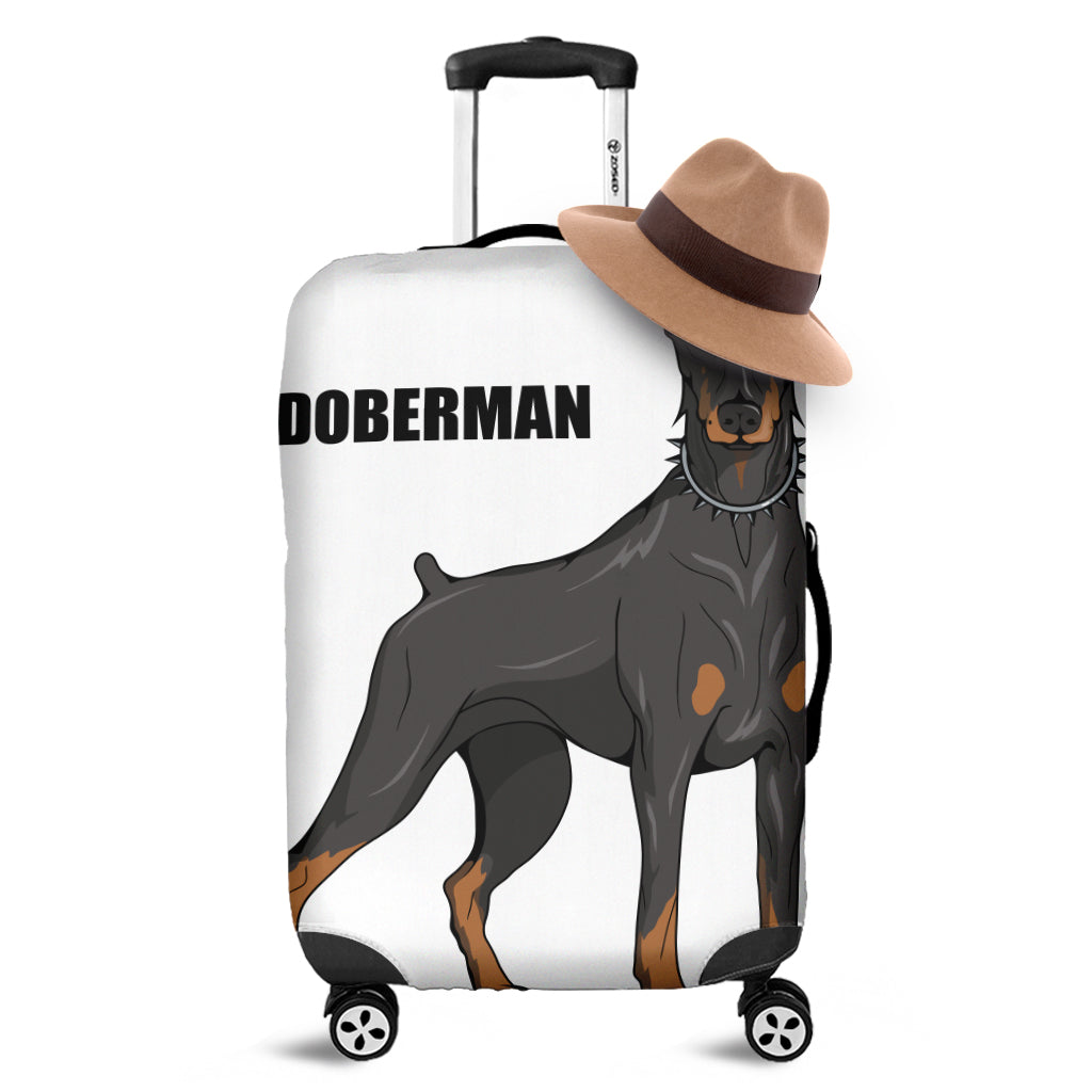 Doberman Pinscher Print Luggage Cover