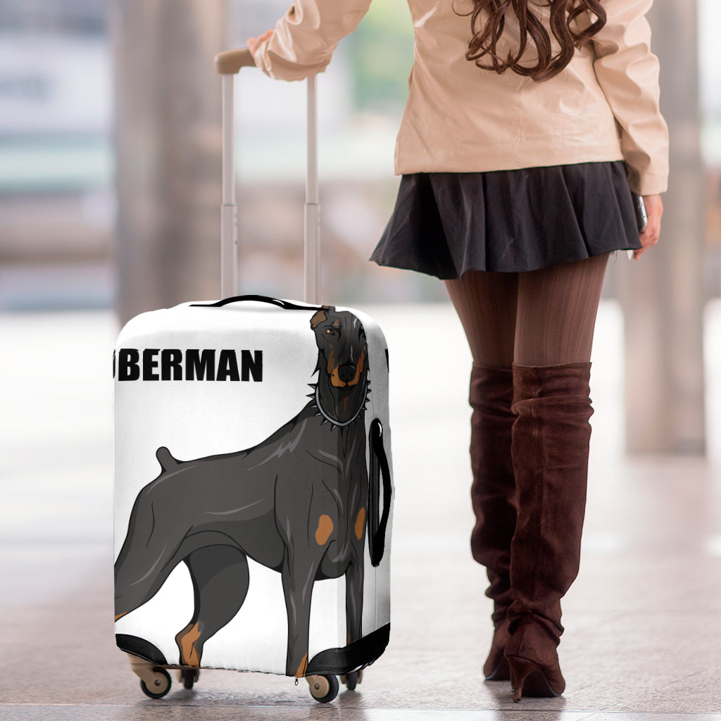 Doberman Pinscher Print Luggage Cover