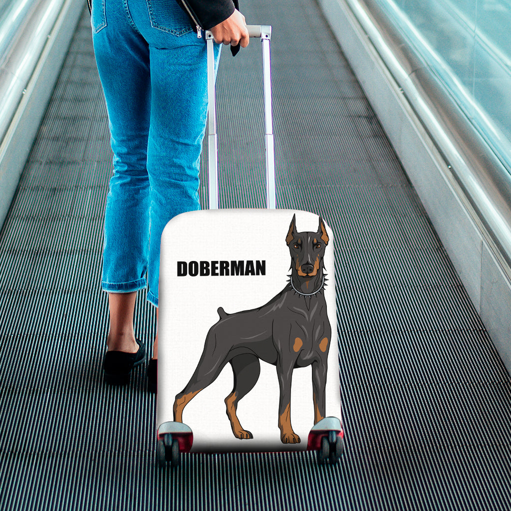 Doberman Pinscher Print Luggage Cover