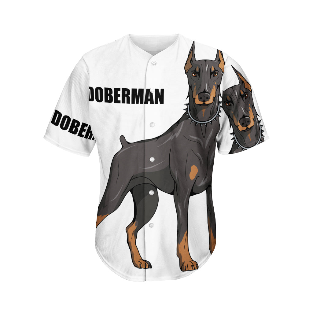 Doberman Pinscher Print Men's Baseball Jersey