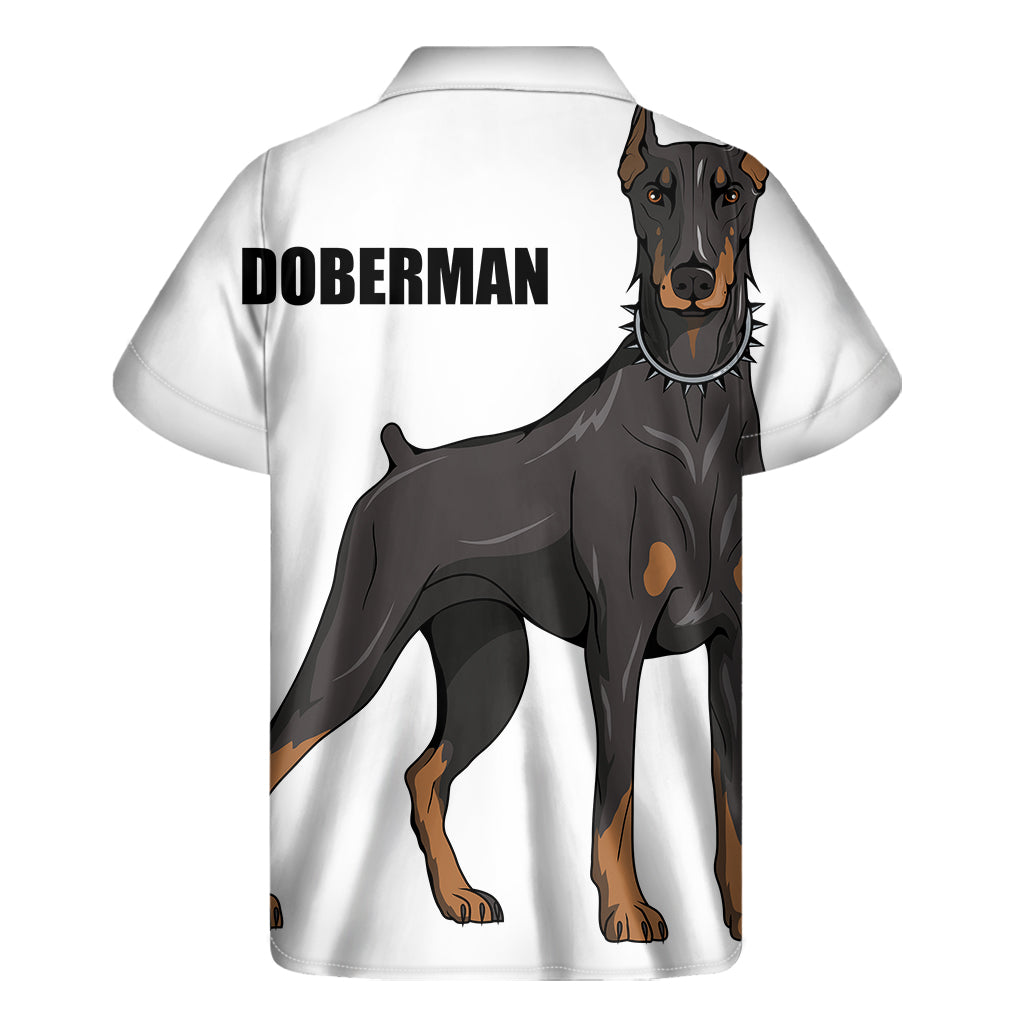 Doberman Pinscher Print Men's Short Sleeve Shirt