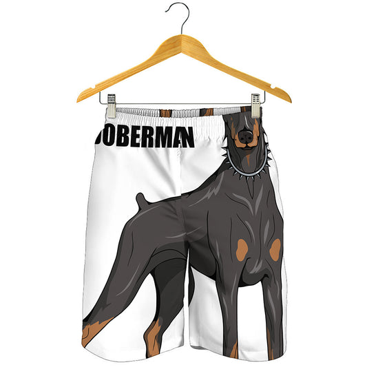 Doberman Pinscher Print Men's Shorts