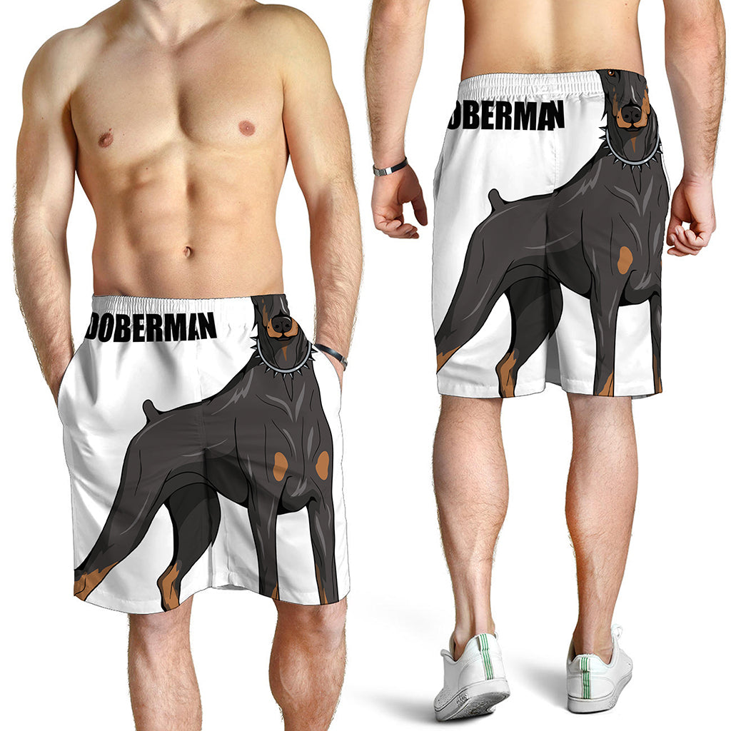 Doberman Pinscher Print Men's Shorts