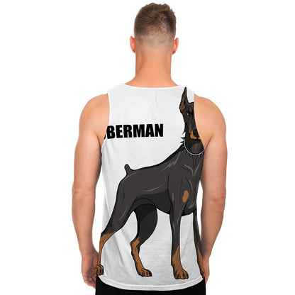 Doberman Pinscher Print Men's Tank Top