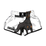 Doberman Pinscher Print Muay Thai Boxing Shorts