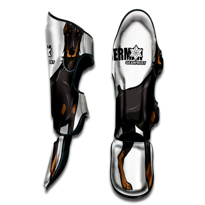Doberman Pinscher Print Muay Thai Shin Guard