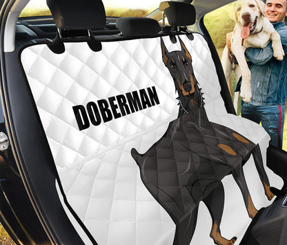 Doberman Pinscher Print Pet Car Back Seat Cover