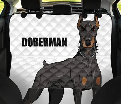 Doberman Pinscher Print Pet Car Back Seat Cover