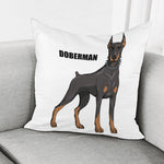Doberman Pinscher Print Pillow Cover