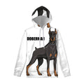 Doberman Pinscher Print Pullover Hoodie