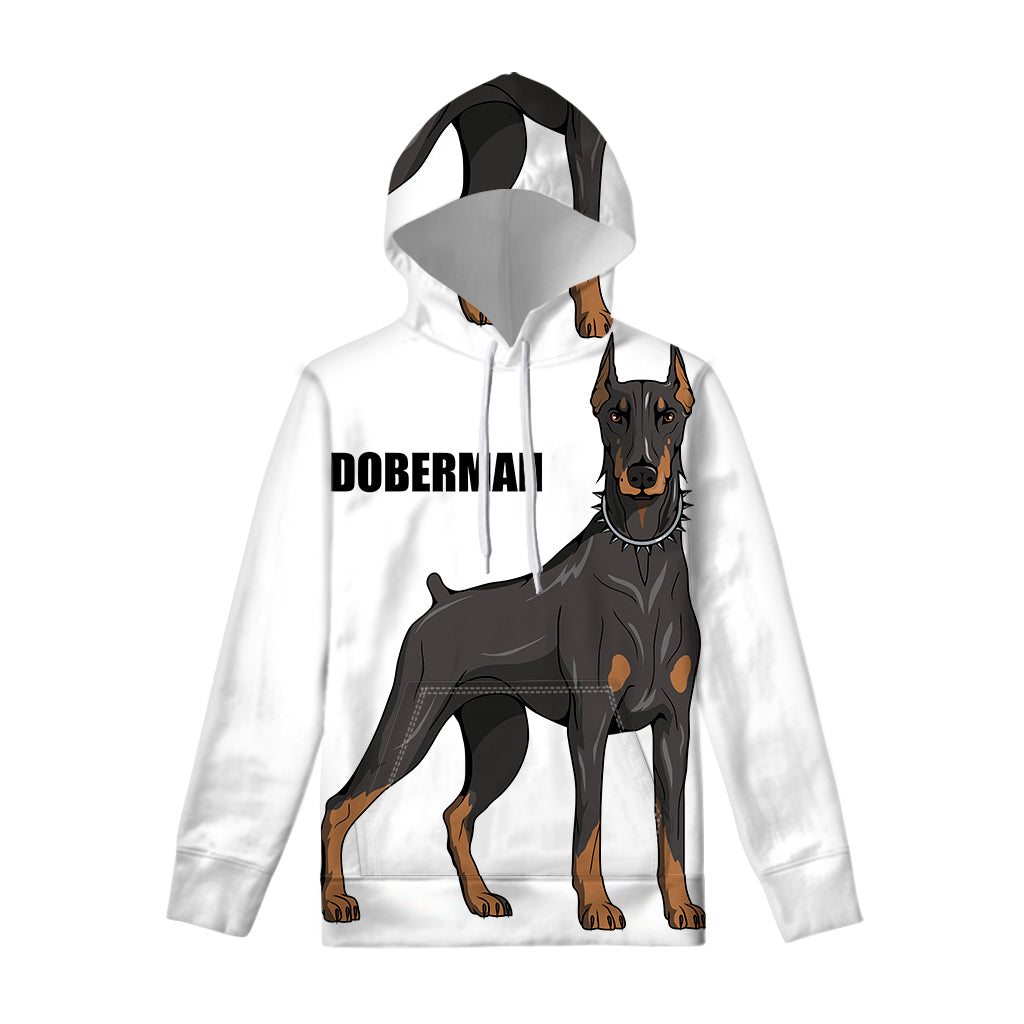 Doberman Pinscher Print Pullover Hoodie