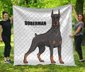 Doberman Pinscher Print Quilt
