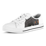 Doberman Pinscher Print White Low Top Shoes