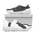 Doberman Pinscher Print White Running Shoes