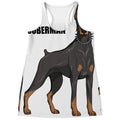 Doberman Pinscher Print Women's Racerback Tank Top