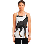 Doberman Pinscher Print Women's Racerback Tank Top