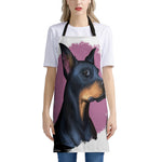 Dobermann Portrait Print Apron