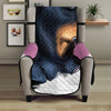 Dobermann Portrait Print Armchair Protector