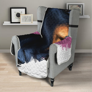 Dobermann Portrait Print Armchair Protector