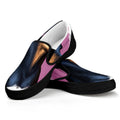 Dobermann Portrait Print Black Slip On Sneakers