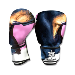 Dobermann Portrait Print Boxing Gloves