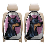 Dobermann Portrait Print Car Seat Organizers