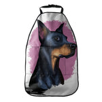 Dobermann Portrait Print Car Seat Organizers