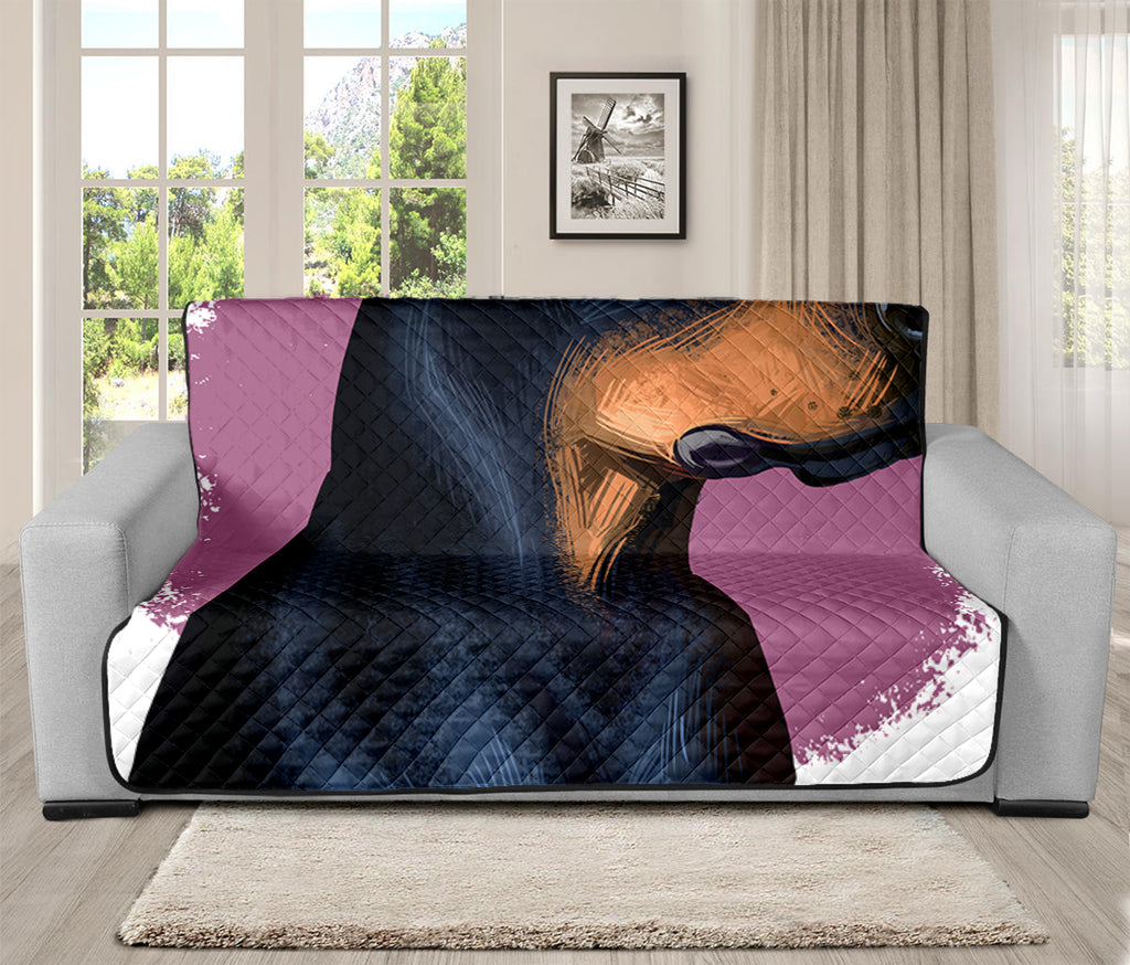 Dobermann Portrait Print Futon Protector