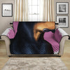 Dobermann Portrait Print Loveseat Protector