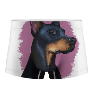 Dobermann Portrait Print Men's Boxer Briefs