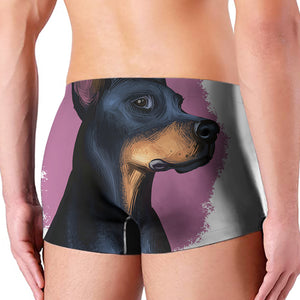 Dobermann Portrait Print Men's Boxer Briefs