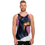 Dobermann Portrait Print Men's Tank Top