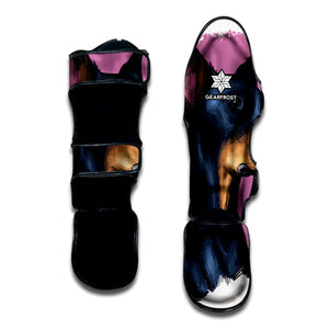 Dobermann Portrait Print Muay Thai Shin Guard