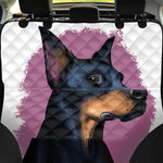 Dobermann Portrait Print Pet Car Back Seat Cover