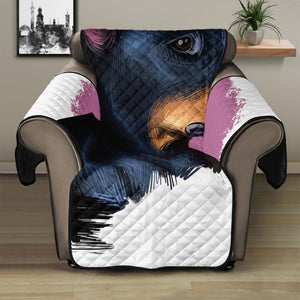 Dobermann Portrait Print Recliner Protector