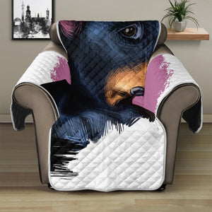 Dobermann Portrait Print Recliner Protector