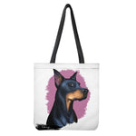 Dobermann Portrait Print Tote Bag