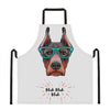 Dobermann With Glasses Print Apron