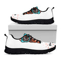 Dobermann With Glasses Print Black Running Shoes