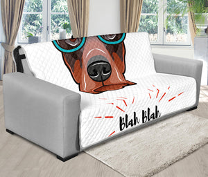 Dobermann With Glasses Print Futon Protector