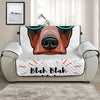 Dobermann With Glasses Print Half Sofa Protector