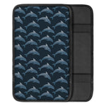 Dolphin Dot Pattern Print Car Center Console Cover