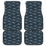 Dolphin Dot Pattern Print Front and Back Car Floor Mats