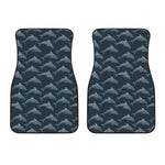 Dolphin Dot Pattern Print Front Car Floor Mats