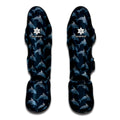 Dolphin Dot Pattern Print Muay Thai Shin Guards