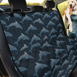 Dolphin Dot Pattern Print Pet Car Back Seat Cover