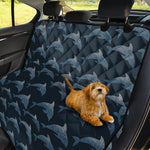 Dolphin Dot Pattern Print Pet Car Back Seat Cover