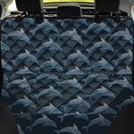 Dolphin Dot Pattern Print Pet Car Back Seat Cover
