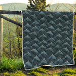Dolphin Dot Pattern Print Quilt