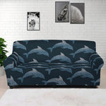 Dolphin Dot Pattern Print Sofa Cover